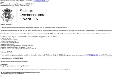 FOD Justitie - screenshot
