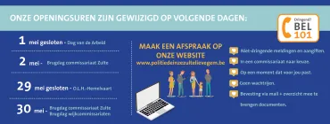 Sluitingsdagen mei