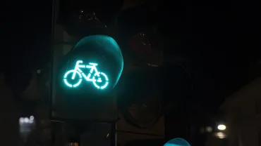 Groen licht fiets
