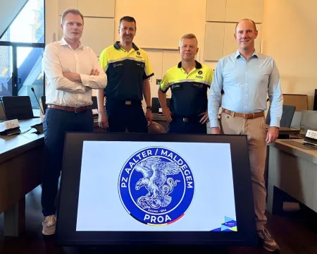 Groepsfoto bij voorstelling