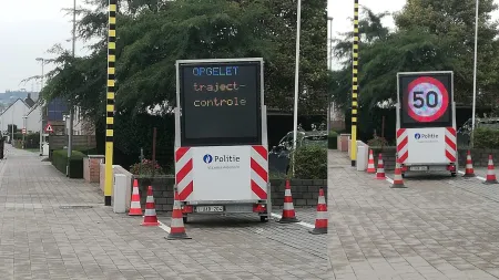 Lichtkar trajectcontrole Waregemseweg