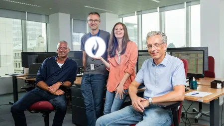 Fier om hun technologische kennis ten dienste te stellen van collega's