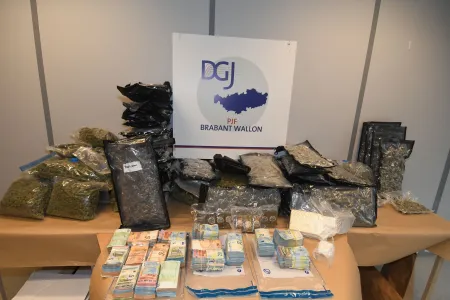 Onderzoek naar drugstrafiek leidt tot inbeslagname van 233 000 euro en 30 kg cannabis 