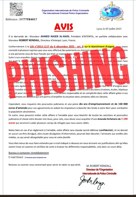 Phishing INTERPOL