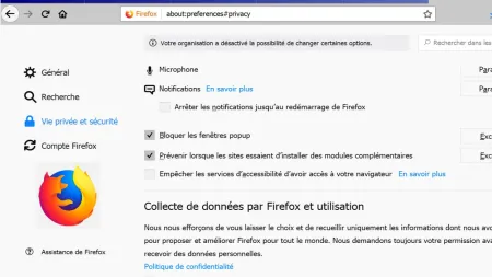 Firefox fait évoluer ses règles en matière de collecte de données  