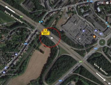 Te identificeren wagen op de E411 ter hoogte van Waver 