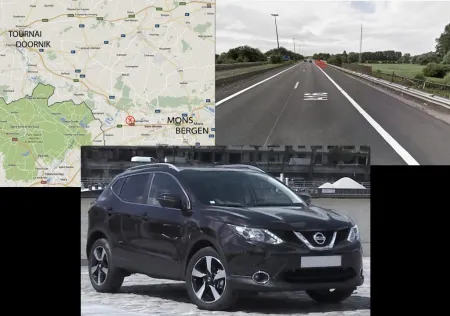  Verkeersongeval met vluchtmisdrijf in Hautrage