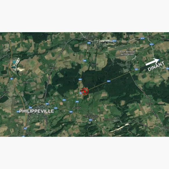 Verkeersongeval op de N97 in Philippeville