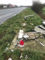 Accident et délit de fuite sur l'A17